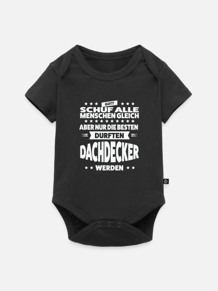 Dachdecker Beruf Dachdeckermeister Geschenk - Baby Premium Kurzarmbody - Schwarz