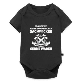Dachdecker Beruf Dachdecken Geschenk - Baby Premium Kurzarmbody - Schwarz - Vorne