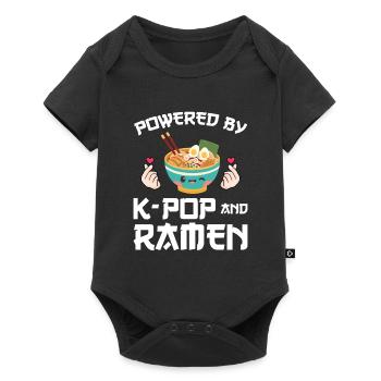 Südkorea k-pop Südkorea Geschenk - Baby Premium Kurzarmbody - Schwarz - Vorne