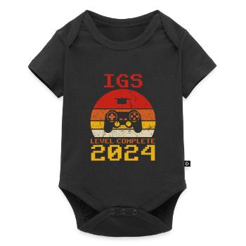 IGS 2024 Schule bestanden IGS 2024 Abschluss Gesch - Baby Premium Kurzarmbody - Schwarz - Vorne