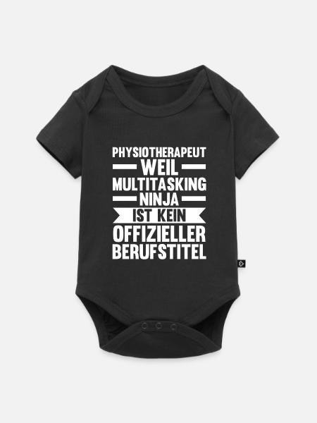 Physiotherapeut Beruf Krankengymnastik Geschenk - Baby Premium Kurzarmbody - Schwarz