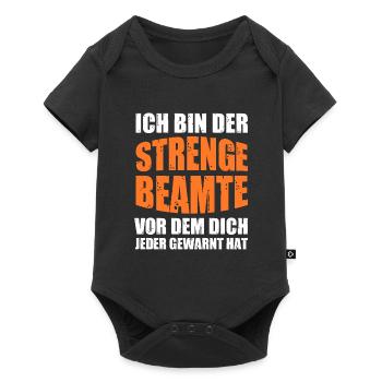 Beamter Beruf Verbeamtung Geschenk - Baby Premium Kurzarmbody - Schwarz - Vorne
