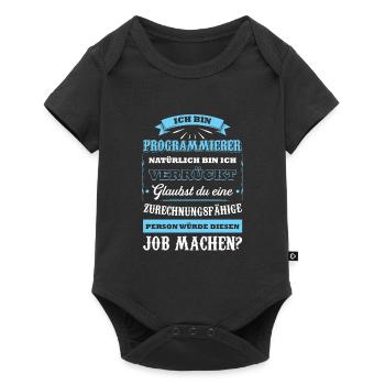 Programmierer Beruf Coder Geschenk - Baby Premium Kurzarmbody - Schwarz - Vorne