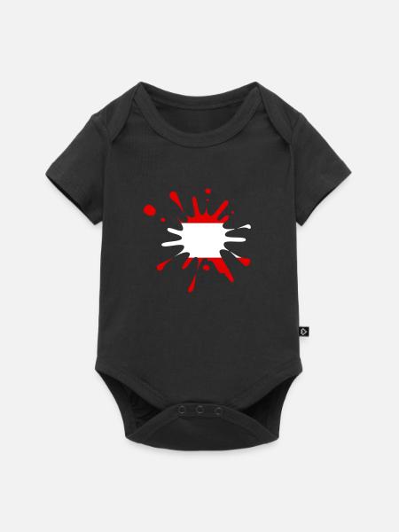 Österreich Austria - Baby Premium Kurzarmbody - Schwarz