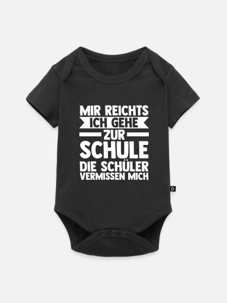 Lehrer Beruf Schullehrer Geschenk - Baby Premium Kurzarmbody - Schwarz
