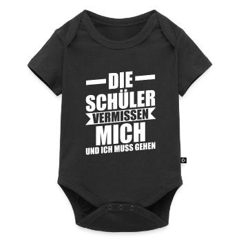 Lehrer Beruf Lehrkraft Geschenk - Baby Premium Kurzarmbody - Schwarz - Vorne