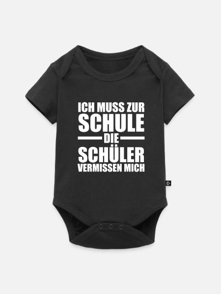 Lehrer Beruf Lehrkraft Geschenk - Baby Premium Kurzarmbody - Schwarz