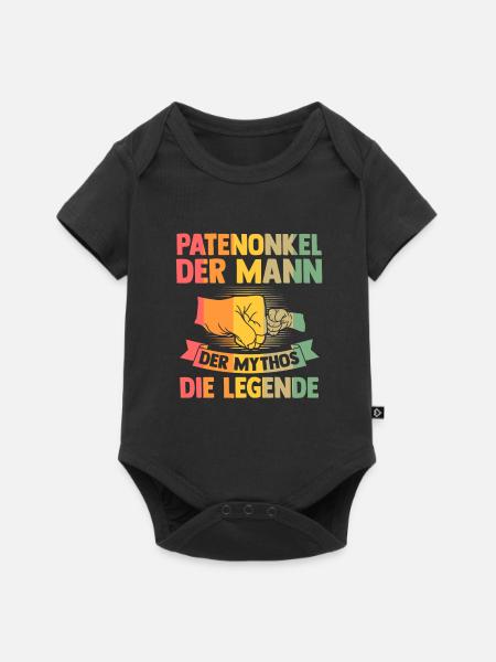 Onkel & Nichte Familie Onkel Geschenk - Baby Premium Kurzarmbody - Schwarz