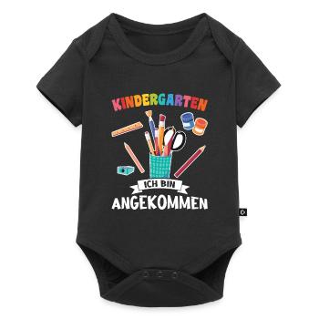 Kindergartenkind Kindergarten Kindergartenanfang G - Baby Premium Kurzarmbody - Schwarz - Vorne
