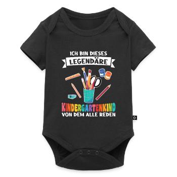 Kindergartenanfang Kindergarten Kindergartenkind G - Baby Premium Kurzarmbody - Schwarz - Vorne