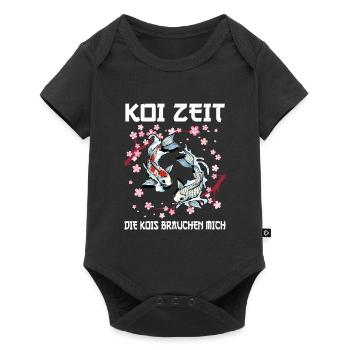 Kois Koi Sarkasmus Geschenk - Baby Premium Kurzarmbody - Schwarz - Vorne