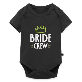 Bride Crew - Baby Premium short-sleeve bodysuit - black - Front