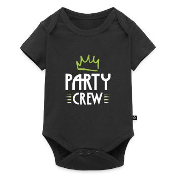 Party Crew - Baby Premium short-sleeve bodysuit - black - Front
