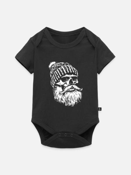 Holzfäller Skull - Baby Premium Kurzarmbody - Schwarz