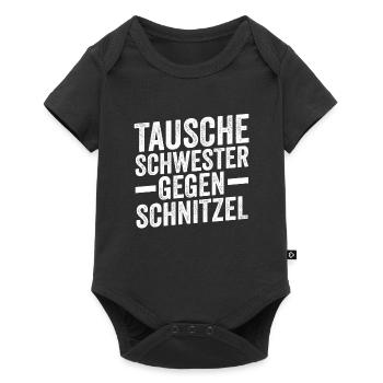 Schnitzel Wiener Wiener Geschenk - Baby Premium Kurzarmbody - Schwarz - Vorne