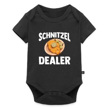 Schnitzel Wiener Wiener Schnitzel Geschenk - Baby Premium Kurzarmbody - Schwarz - Vorne