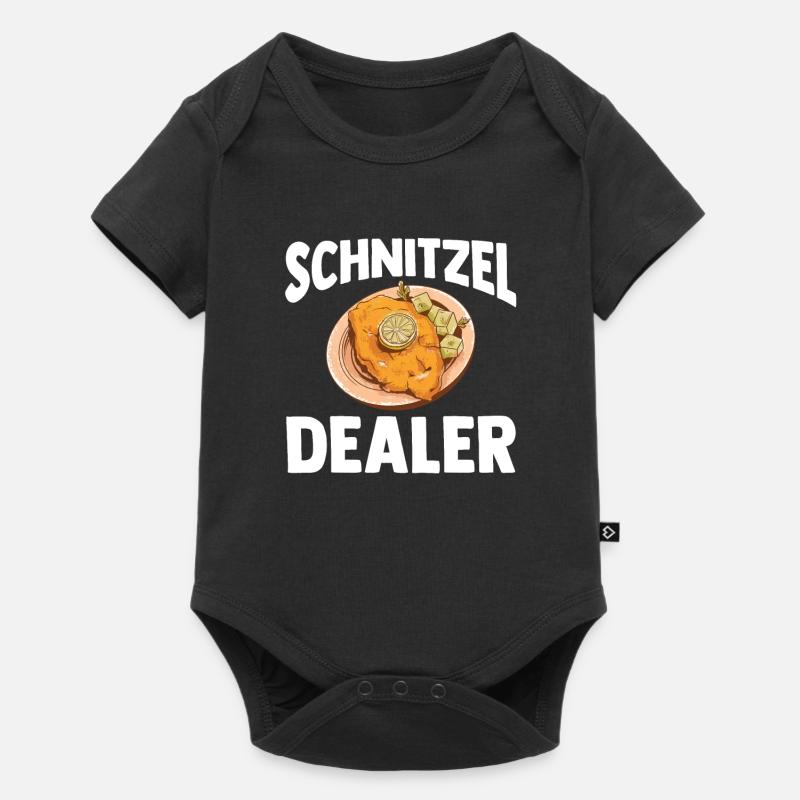 Schnitzel Wiener Wiener Schnitzel Geschenk - Baby Premium Kurzarmbody - Schwarz