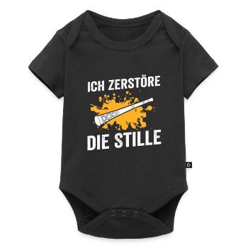 Didgeridoo Musik Didgeridoospieler Geschenk - Baby Premium Kurzarmbody - Schwarz - Vorne