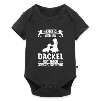 Dackel Hund Dackel Besitzer Geschenk - Baby Premium Kurzarmbody - Schwarz - Vorne