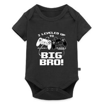 J'ai nivelé à Big Bro - Body à manches courtes Premium Bébé - noir - Devant