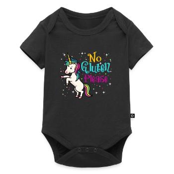 No Gluten Please - Baby Premium short-sleeve bodysuit - black - Front