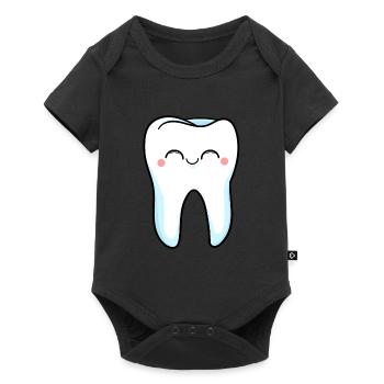 Laughing tooth - Baby Premium short-sleeve bodysuit - black - Front