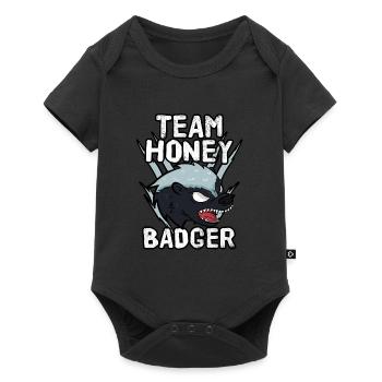 Team Honey Badger - Baby Premium short-sleeve bodysuit - black - Front