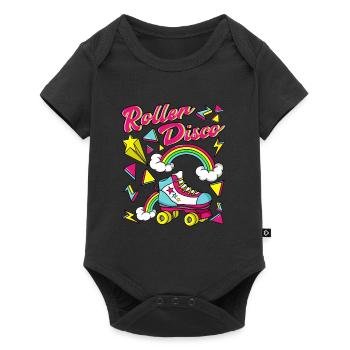 Discothèque à rouleaux - Body à manches courtes Premium Bébé - noir - Devant