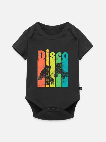 Disco - Baby Premium Kurzarmbody - Schwarz