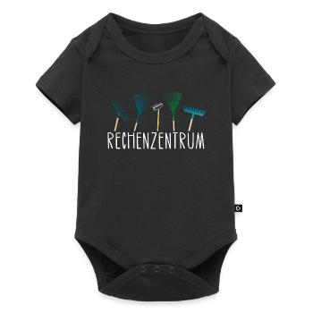 Rechenzentrum Garten Hobbygärtner Geschenk Idee - Baby Premium Kurzarmbody - Schwarz - Vorne