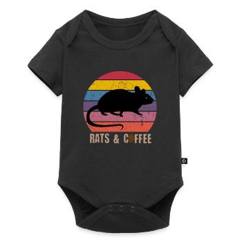 Rats & Coffee - Baby Premium short-sleeve bodysuit - black - Front