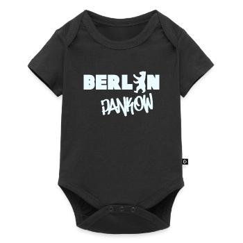 Berlin Pankow lettrage Grafitti souvenir district - Body à manches courtes Premium Bébé - noir - Devant