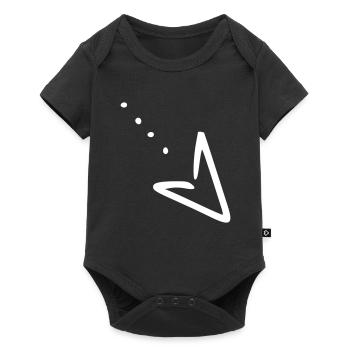 Arrow drawing sketch white - Baby Premium short-sleeve bodysuit - black - Front
