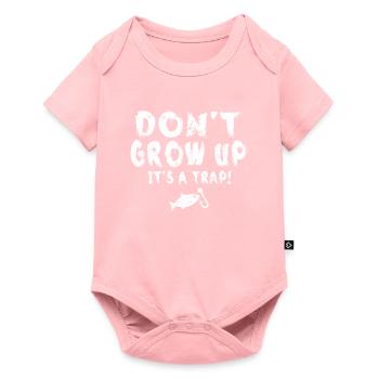 Ne grandissez pas, c’est un piège Citation drôle - Body à manches courtes Premium Bébé - rose - Devant