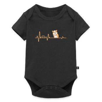 Hamster Heartbeat Hamster Gift Gift Idea - Baby Premium short-sleeve bodysuit - black - Front