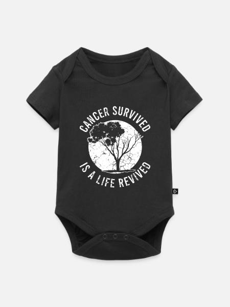 Krebs Überlebender - Baby Premium Kurzarmbody - Schwarz