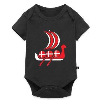 Viking danois - Body à manches courtes Premium Bébé - noir - Devant