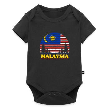 Malaisie - Body à manches courtes Premium Bébé - noir - Devant