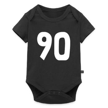 90. 90 YEARS. 90TH ANNIVERSARY. 90TH ANNIVERSARY. - Baby Premium short-sleeve bodysuit - black - Front