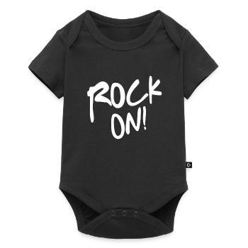 Rock on party rocker lifestyle - Body à manches courtes Premium Bébé - noir - Devant