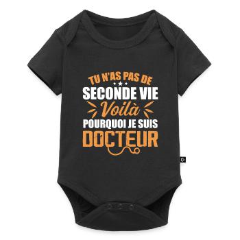 That's Why I'm a Doctor - Doctor Gift - Baby Premium short-sleeve bodysuit - black - Front