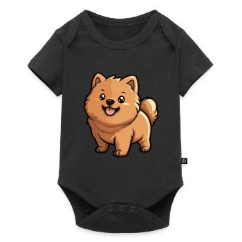 Chow Chow Chien Mignon - Body à manches courtes Premium Bébé - noir - Devant