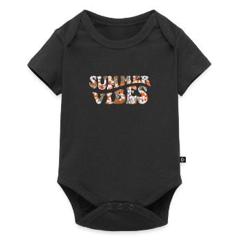 Summer Vibes Summer Mood Holiday - Baby Premium short-sleeve bodysuit - black - Front