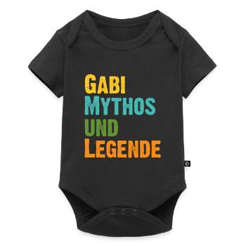 Gabi, die Frau der Mythos die Legende Geburtstag - Baby Premium Kurzarmbody - Schwarz - Vorne
