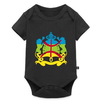 Morocco amazigh - Body à manches courtes Premium Bébé - noir - Devant