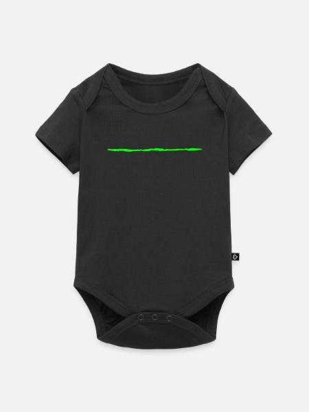highlight grün - Baby Premium Kurzarmbody - Schwarz