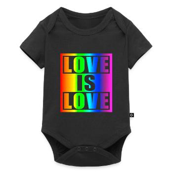 Love is Love - Baby Premium short-sleeve bodysuit - black - Front