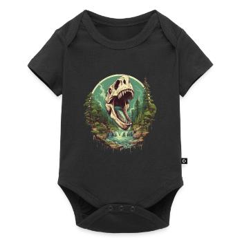 Dinosaur Dinosaur Fossil Carnivor T-Rex - Baby Premium short-sleeve bodysuit - black - Front