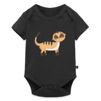 Shartier femelle terrienne - Body à manches courtes Premium Bébé - noir - Devant