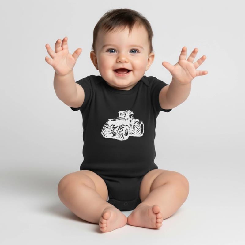Traktor, Landwirt Shirt oder Pulli Baby Premium Kurzarmbody